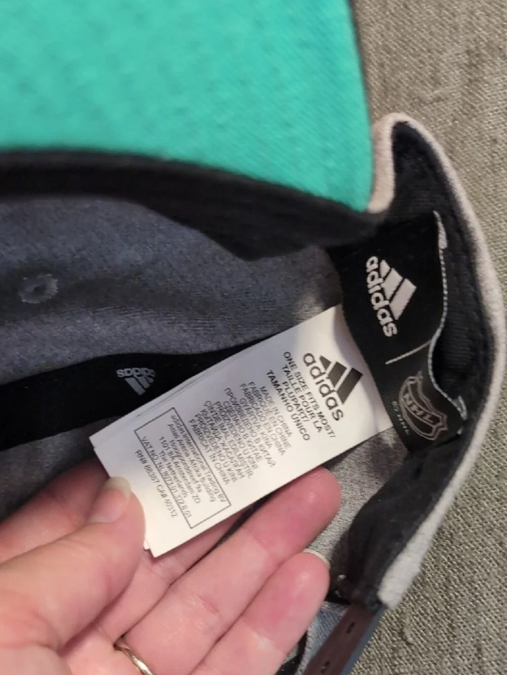Adidas Grey and Black LA Kings Japanese Cap